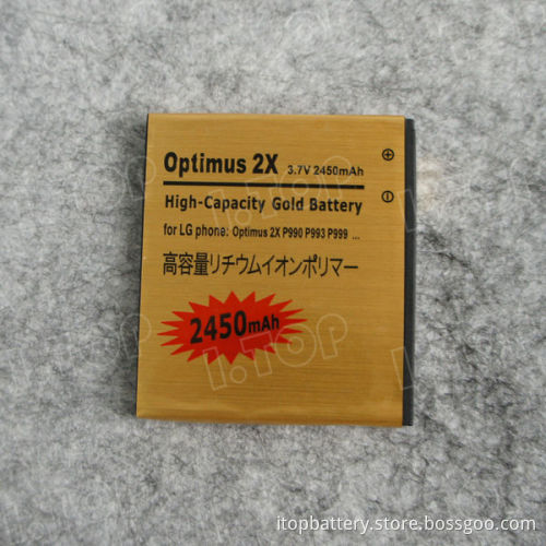 For LG FL-53HN Replacement Battery, 2450mAh Optimus 2X P990 P993 P999 Mobile Phone Battery